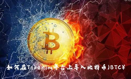 如何在Tokenim平台上导入比特币（BTC）