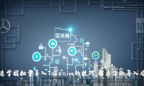 快速掌握批量导入Tokenim的技巧，解决你的导入难题