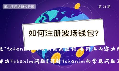 下面是围绕“tokenim”的及相关关键词，并附上内容大纲：

如何有效解决Tokenim问题？详解Tokenim的常见问题及解决方案