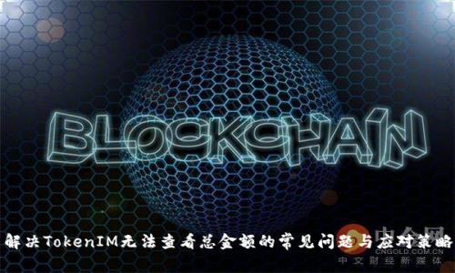 解决TokenIM无法查看总金额的常见问题与应对策略