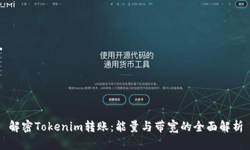 解密Tokenim转账：能量与带宽的全面解析